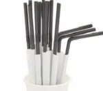 Соломка в паперовій упаковці ламана чорна 5/21 200шт в уп. (35)