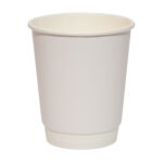 Стакан двостінковий білий 250мл D-80 25шт (25)