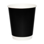Стакан паперовий двостінний Чорний 450мл D-90 25шт в уп.