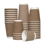 Стакан Гофрований БУРИЙ 175мл D-70 30шт в уп. - Зображення 2