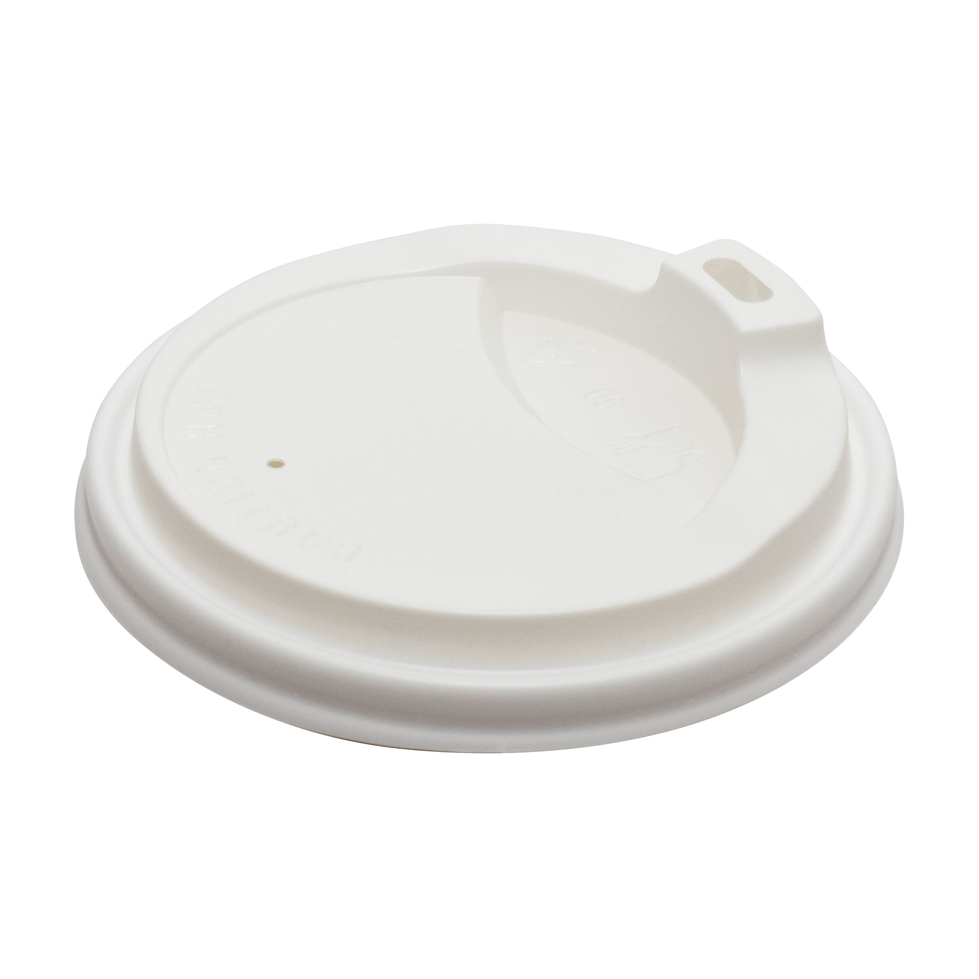 Кришка_біла_1 Кришка біла D-80 50шт для стакану 250/340мл (32) - Зображення 1