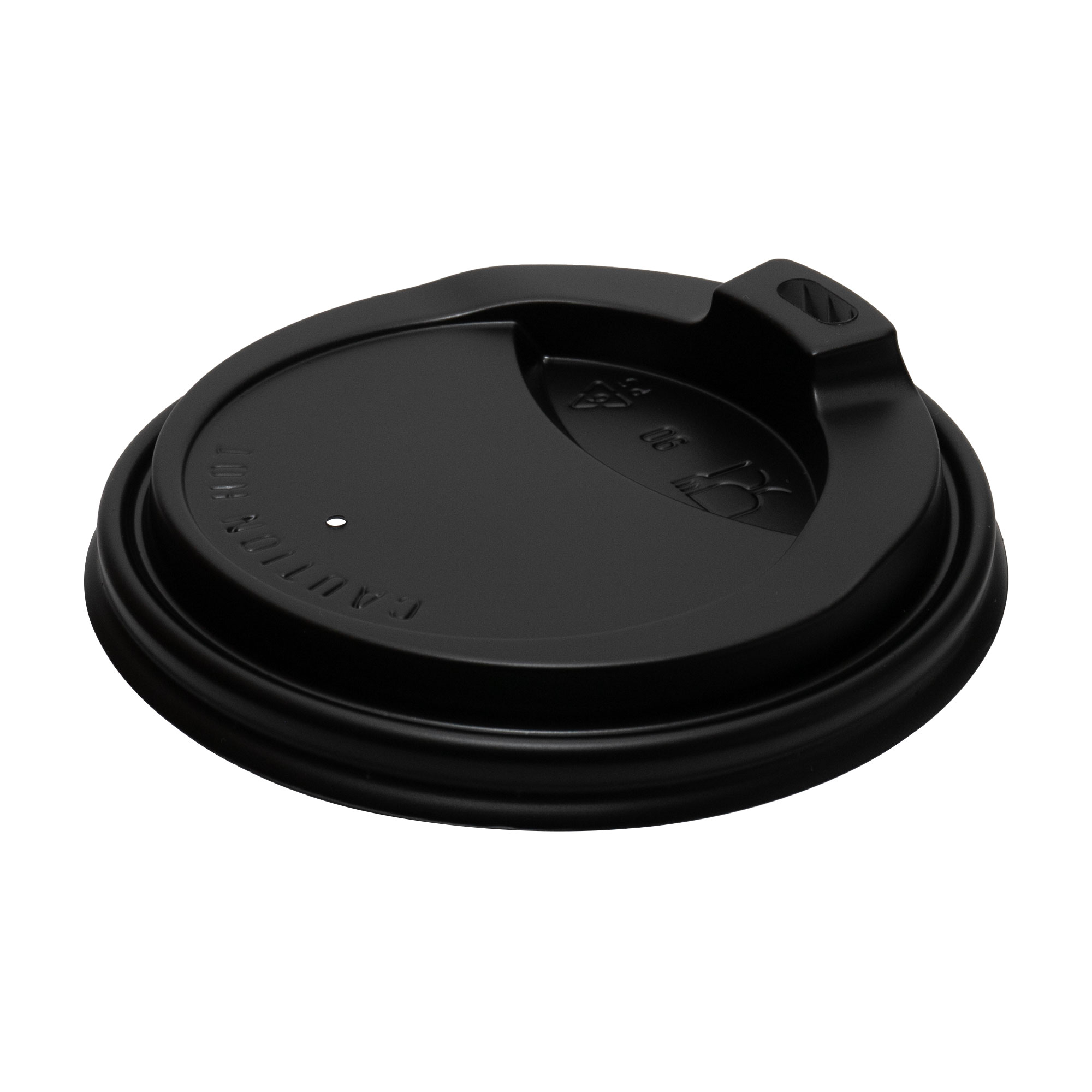 Кришка_чорна_1 Кришка чорна D-90 для стакану 350/450 мл 50шт в уп. - Зображення 1