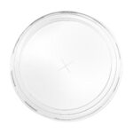 Кришка на стакан пластик плоска з отвором D-95мм 50шт в уп (20) - Зображення 2