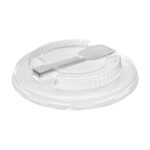 D-90 Кришка випукла з ложечкою PET 50шт в уп