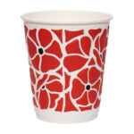 Стакан 3D "МАКИ" 250 мл D-80 30шт в уп.