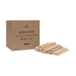 Мішалка дерев'яна 140мм*7 мм*1,8 мм 1000шт у картонній коробці PREMIUM (18) - Зображення 4