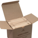 Мішалка дерев'яна 140мм*7 мм*1,8 мм 1000шт у картонній коробці PREMIUM (18)