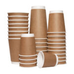 Стакан паперовий двостінний Kraft 450мл D-90 20шт в уп. - Зображення 2