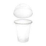 Комплект стакан купольний 300мл 50шт + кришка купольна з отвором 50шт D-95мм - Зображення 2