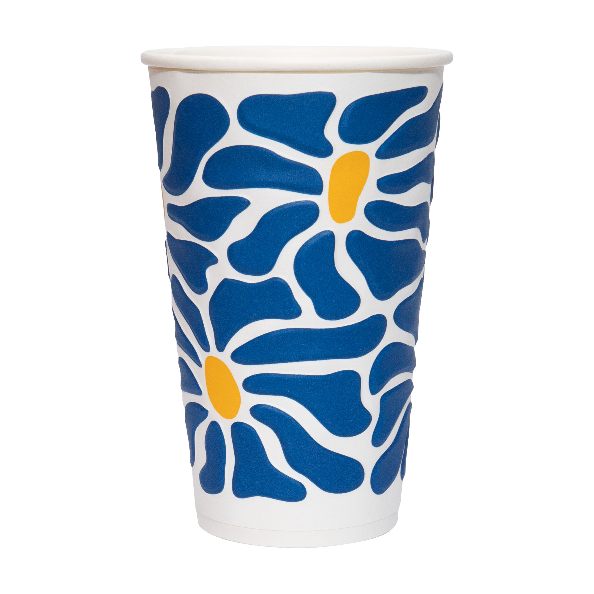 Ромашки_1 Стакан 3D "РОМАШКА" 450 мл D-90 15шт в уп. - Зображення 1