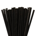 Соломка паперова чорна 100 шт в уп. (50) - Зображення 4