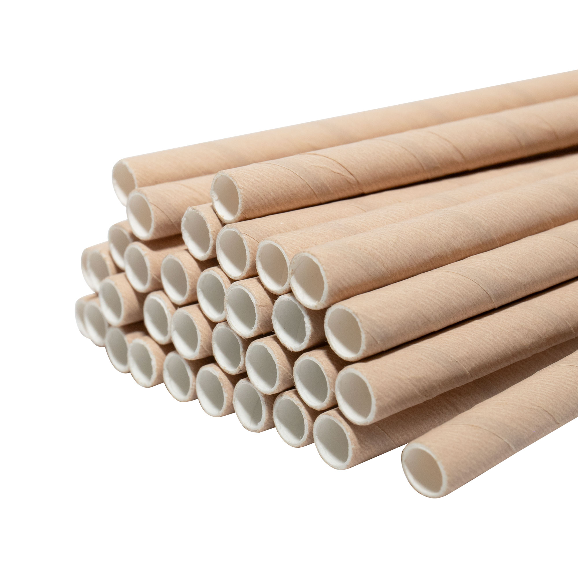 Трубочки_паперові_крафт_1_тип_упаковка_4 Соломка паперова крафтова 100шт в уп. (50) - Зображення 1